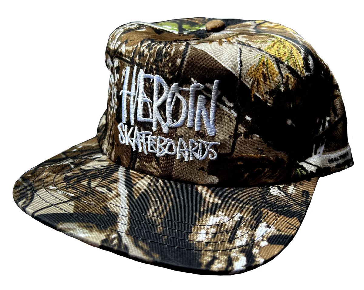Heroin Script Nylon Snapback - (Camo)