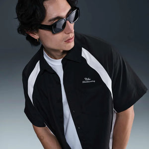 Nike SB Dri-FIT Woven Short-Sleeve Bowler Shirt - (Black)
